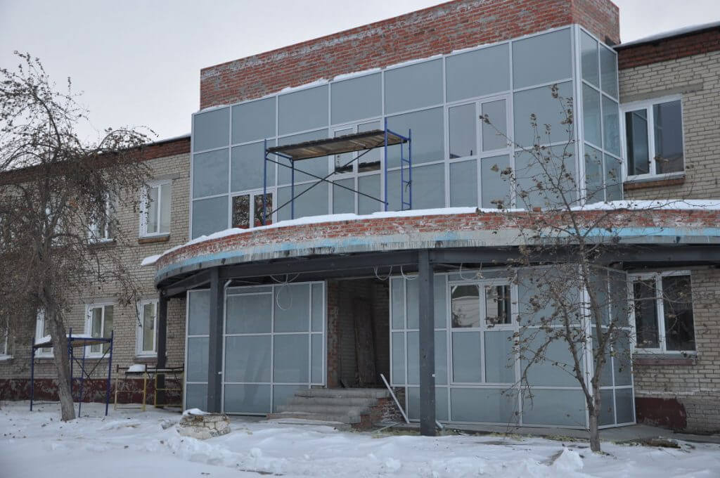Завершены работы по монтажу входной группы и фасадов НПО Атомные технологии